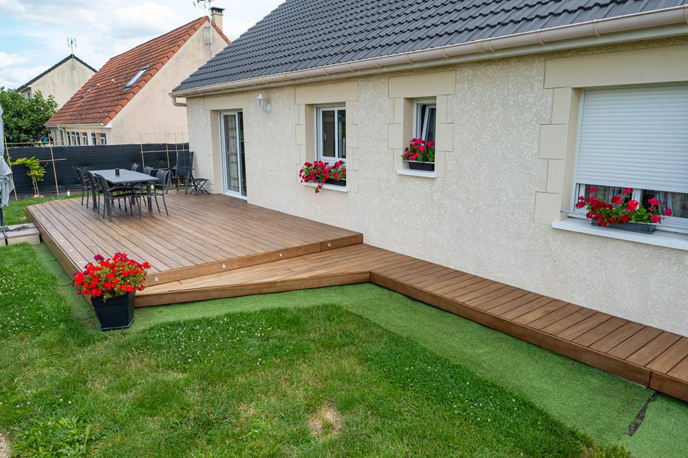 Pose de terrasse près de Reims
